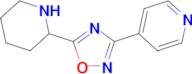 5-(Piperidin-2-yl)-3-(pyridin-4-yl)-1,2,4-oxadiazole