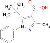 5-(Tert-butyl)-3-methyl-1-phenyl-1H-pyrazole-4-carboxylic acid