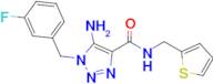 5-Amino-1-(3-fluorobenzyl)-N-(thiophen-2-ylmethyl)-1H-1,2,3-triazole-4-carboxamide