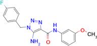 5-Amino-1-(4-fluorobenzyl)-N-(3-methoxyphenyl)-1H-1,2,3-triazole-4-carboxamide