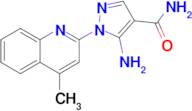 5-Amino-1-(4-methylquinolin-2-yl)-1H-pyrazole-4-carboxamide