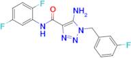 5-Amino-N-(2,5-difluorophenyl)-1-(3-fluorobenzyl)-1H-1,2,3-triazole-4-carboxamide