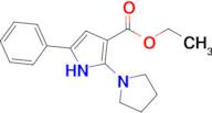 Ethyl 5-phenyl-2-(pyrrolidin-1-yl)-1H-pyrrole-3-carboxylate