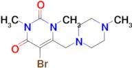 5-Bromo-1,3-dimethyl-6-((4-methylpiperazin-1-yl)methyl)pyrimidine-2,4(1H,3H)-dione