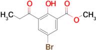 Methyl 5-bromo-2-hydroxy-3-propionylbenzoate