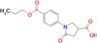 5-Oxo-1-(4-(propoxycarbonyl)phenyl)pyrrolidine-3-carboxylic acid