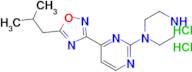 5-Isobutyl-3-(2-(piperazin-1-yl)pyrimidin-4-yl)-1,2,4-oxadiazole dihydrochloride