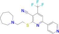 6-((2-(Azepan-1-yl)ethyl)thio)-4-(trifluoromethyl)-[2,4'-bipyridine]-5-carbonitrile