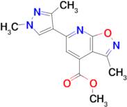 Methyl 6-(1,3-dimethyl-1H-pyrazol-4-yl)-3-methylisoxazolo[5,4-b]pyridine-4-carboxylate