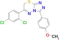 6-(2,4-Dichlorophenyl)-3-(4-methoxyphenyl)-7H-[1,2,4]triazolo[3,4-b][1,3,4]thiadiazine