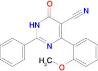 4-(2-methoxyphenyl)-6-oxo-2-phenyl-1,6-dihydropyrimidine-5-carbonitrile