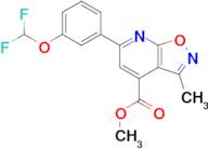 Methyl 6-(3-(difluoromethoxy)phenyl)-3-methylisoxazolo[5,4-b]pyridine-4-carboxylate