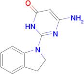 6-amino-2-(2,3-dihydro-1H-indol-1-yl)-3,4-dihydropyrimidin-4-one