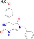 6-benzyl-4-(4-methoxyphenyl)-1H,2H,3H,4H,4aH,5H,6H-pyrrolo[3,4-d]pyrimidine-2,5-dione