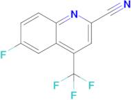 6-Fluoro-4-(trifluoromethyl)quinoline-2-carbonitrile