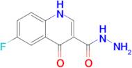 6-Fluoro-4-oxo-1,4-dihydroquinoline-3-carbohydrazide