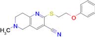 6-Methyl-2-((2-phenoxyethyl)thio)-5,6,7,8-tetrahydro-1,6-naphthyridine-3-carbonitrile