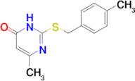 6-methyl-2-{[(4-methylphenyl)methyl]sulfanyl}-3,4-dihydropyrimidin-4-one