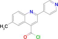 6-Methyl-2-(pyridin-4-yl)quinoline-4-carbonyl chloride