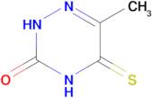 6-Methyl-5-thioxo-4,5-dihydro-1,2,4-triazin-3(2H)-one
