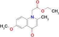 Ethyl 6-methoxy-2-methyl-4-oxo-1(4H)-quinolineacetate