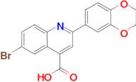 6-Bromo-2-(2,3-dihydrobenzo[b][1,4]dioxin-6-yl)quinoline-4-carboxylic acid