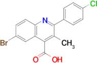 6-Bromo-2-(4-chlorophenyl)-3-methylquinoline-4-carboxylic acid