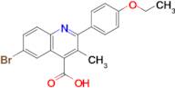 6-Bromo-2-(4-ethoxyphenyl)-3-methylquinoline-4-carboxylic acid