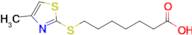 7-((4-Methylthiazol-2-yl)thio)heptanoic acid