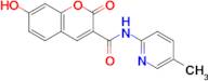 7-Hydroxy-N-(5-methylpyridin-2-yl)-2-oxo-2H-chromene-3-carboxamide