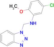 N-((1H-benzo[d][1,2,3]triazol-1-yl)methyl)-5-chloro-2-methoxyaniline