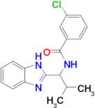 N-(1-(1H-benzo[d]imidazol-2-yl)-2-methylpropyl)-3-chlorobenzamide