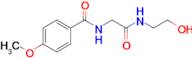 N-(2-((2-hydroxyethyl)amino)-2-oxoethyl)-4-methoxybenzamide