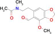 N-(2-(6-formyl-7-methoxybenzo[d][1,3]dioxol-5-yl)ethyl)-N-methylacetamide