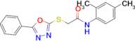 N-(2,4-dimethylphenyl)-2-((5-phenyl-1,3,4-oxadiazol-2-yl)thio)acetamide