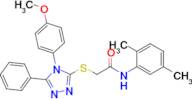 N-(2,5-dimethylphenyl)-2-((4-(4-methoxyphenyl)-5-phenyl-4H-1,2,4-triazol-3-yl)thio)acetamide