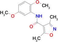 N-(2,5-dimethoxyphenyl)-3,5-dimethylisoxazole-4-carboxamide