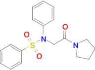 N-(2-oxo-2-(pyrrolidin-1-yl)ethyl)-N-phenylbenzenesulfonamide