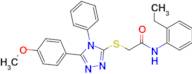 N-(2-ethylphenyl)-2-((5-(4-methoxyphenyl)-4-phenyl-4H-1,2,4-triazol-3-yl)thio)acetamide