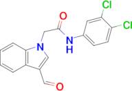 N-(3,4-dichlorophenyl)-2-(3-formyl-1H-indol-1-yl)acetamide
