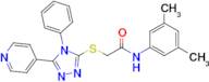 N-(3,5-dimethylphenyl)-2-((4-phenyl-5-(pyridin-4-yl)-4H-1,2,4-triazol-3-yl)thio)acetamide