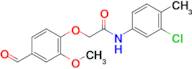 N-(3-chloro-4-methylphenyl)-2-(4-formyl-2-methoxyphenoxy)acetamide