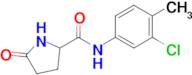 N-(3-chloro-4-methylphenyl)-5-oxopyrrolidine-2-carboxamide