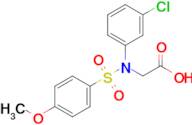 N-(3-chlorophenyl)-N-((4-methoxyphenyl)sulfonyl)glycine