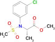 Methyl N-(3-chlorophenyl)-N-(methylsulfonyl)-L-alaninate