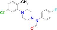 N-(4-(5-chloro-2-methylphenyl)piperazin-1-yl)-N-(4-fluorophenyl)formamide