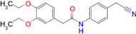 N-(4-(cyanomethyl)phenyl)-2-(3,4-diethoxyphenyl)acetamide