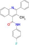 N-(4-fluorophenyl)-3-methyl-2-phenylquinoline-4-carboxamide