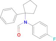 N-(4-fluorophenyl)-N-(1-phenylcyclopentyl)formamide