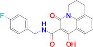 N-(4-fluorobenzyl)-7-hydroxy-5-oxo-2,3-dihydro-1H,5H-pyrido[3,2,1-ij]quinoline-6-carboxamide